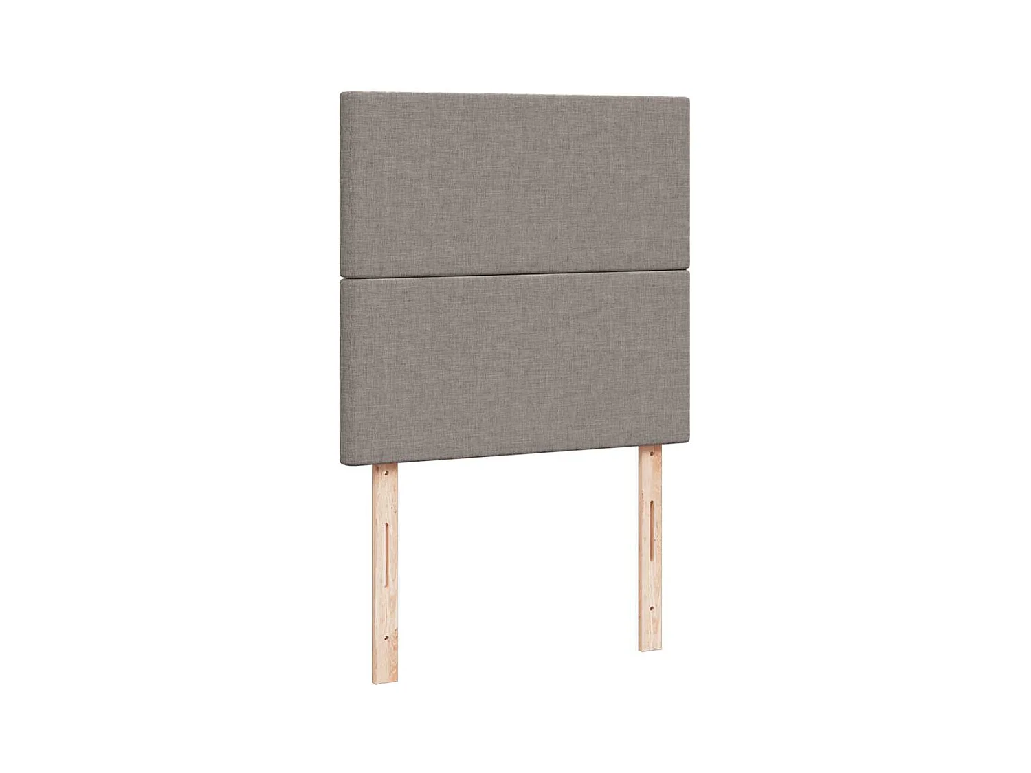 Boxspringbett mit Matratze Taupe 90x190 cm Stoff