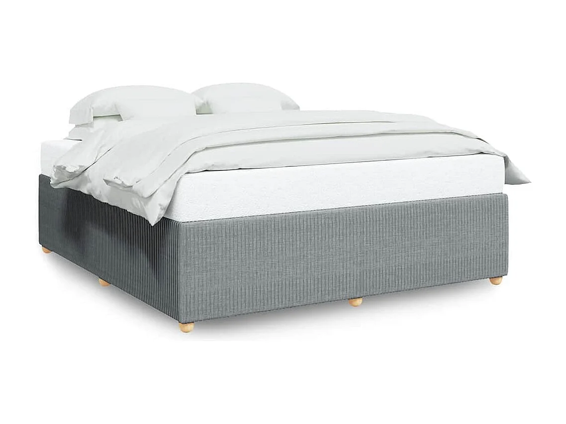 Bedframe zonder matras stof lichtgrijs 180x200 cm