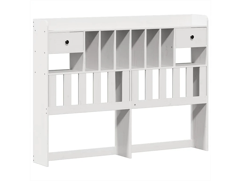 Letto senza Materasso Bianco 140x190 cm Legno Massello di Pino