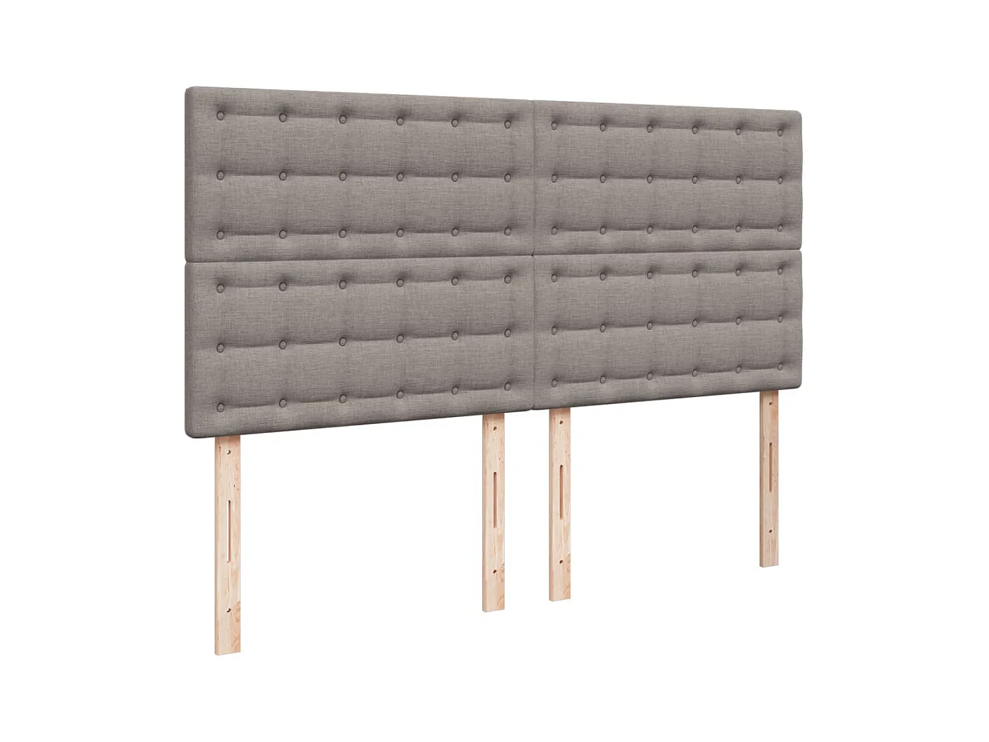 Sommier à lattes de lit avec matelas Taupe 180x200 cm Tissu