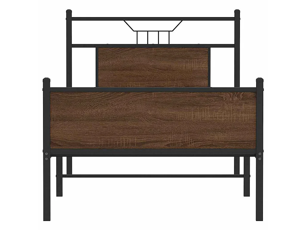 Cadre de lit sans matelas chêne marron 90x200cm bois ingénierie