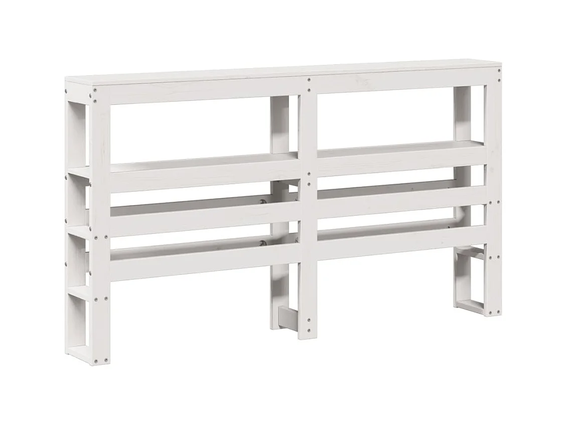 Cadre de lit sans matelas blanc 140x200 cm bois de pin massif