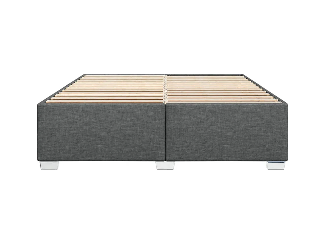 Bedframe zonder matras stof donkergrijs 180x200 cm