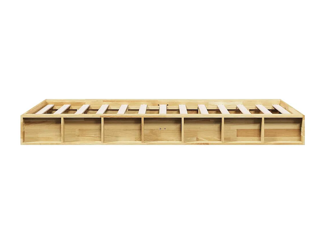 Bedframe zonder matras 90x200 cm massief hout eiken