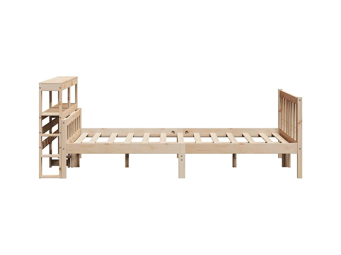 Cadre de lit sans matelas 160x200 cm bois massif de pin