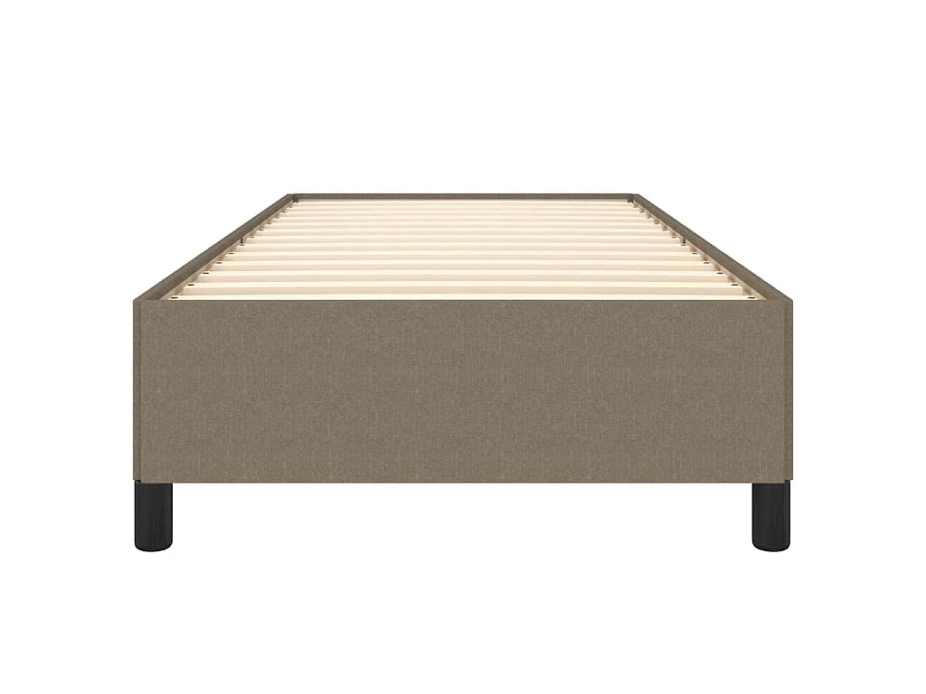 Cadre de lit sans matelas taupe 90x200 cm tissu