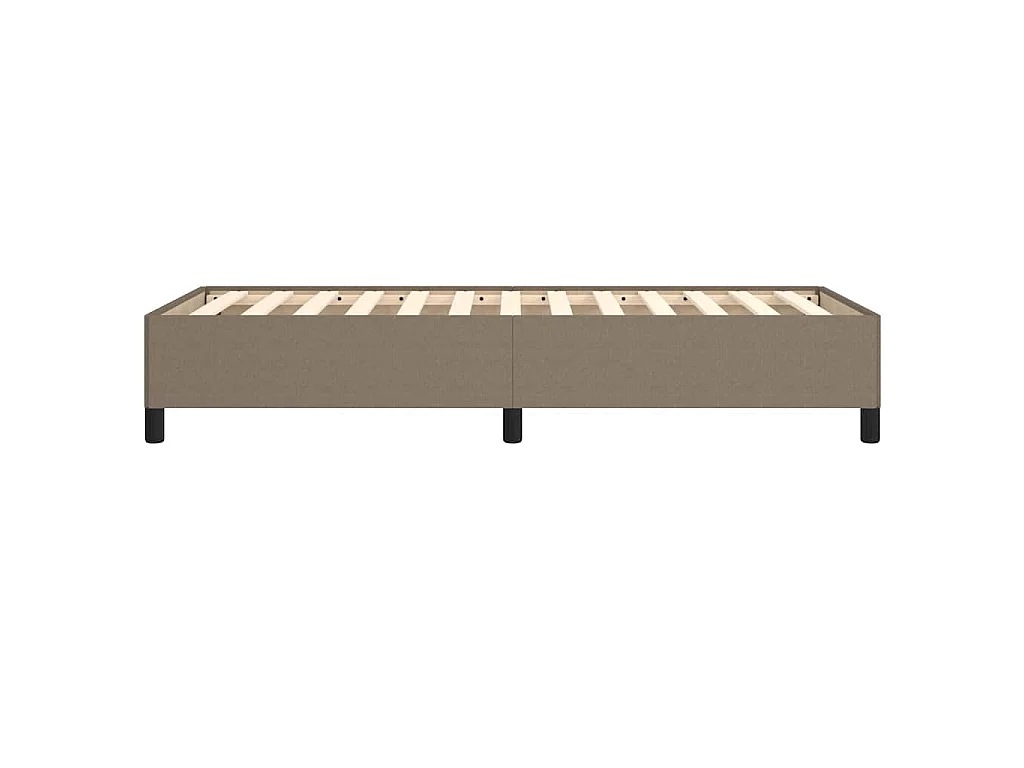 Cadre de lit sans matelas taupe 90x200 cm tissu