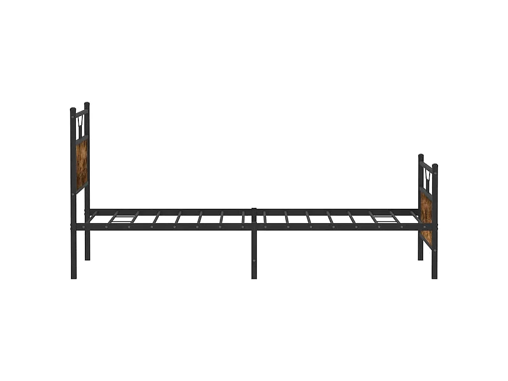 Bedframe zonder matras hout gerookt eikenkleurig 100x200 cm