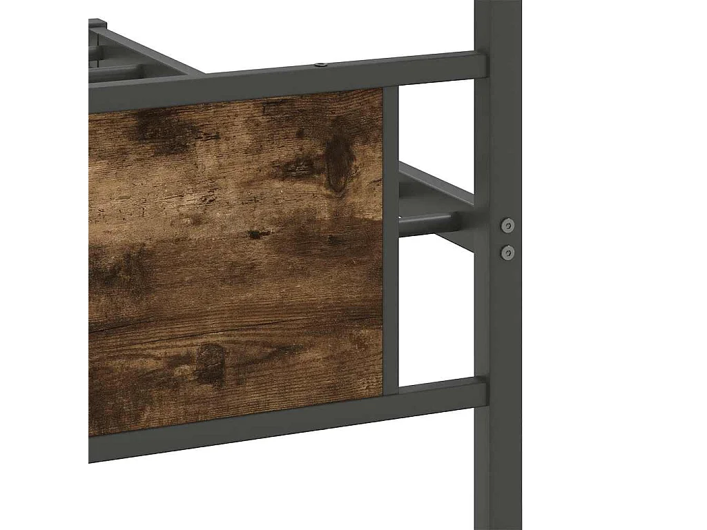 Bedframe zonder matras hout gerookt eikenkleurig 100x200 cm