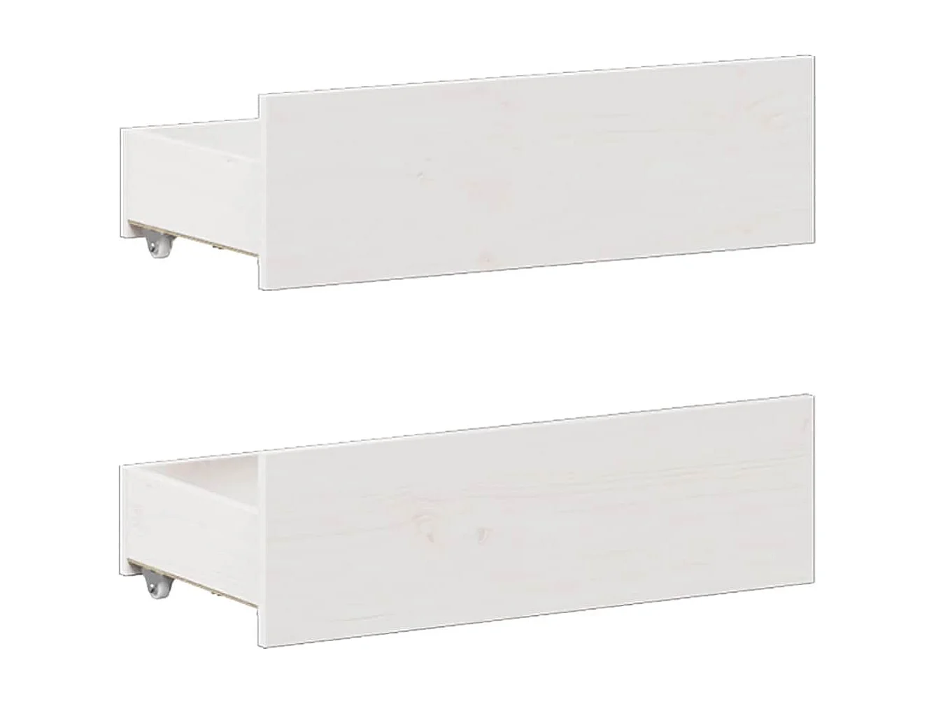 Cadre de lit sans matelas avec tête de lit blanc 140x190 cm pin