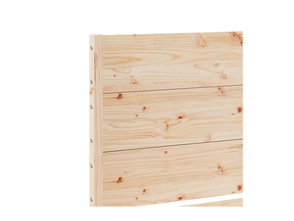 Cadre de lit extra long sans matelas 160x220 cm bois massif