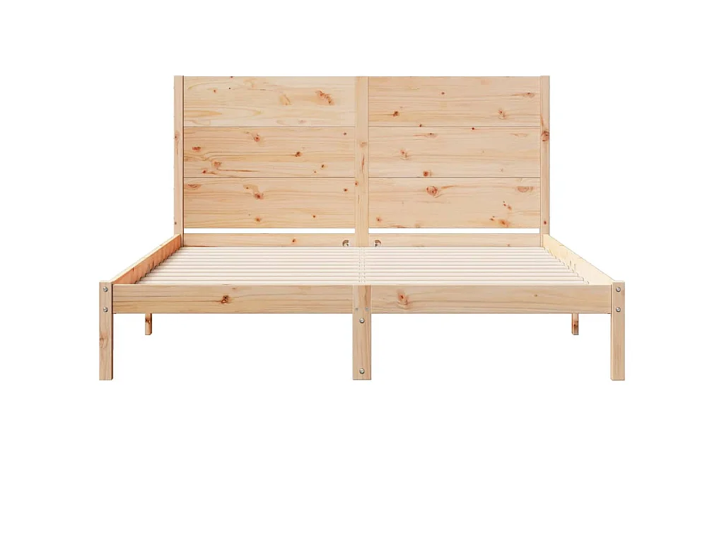 Bedframe extra lang zonder matras massief hout 160x220 cm