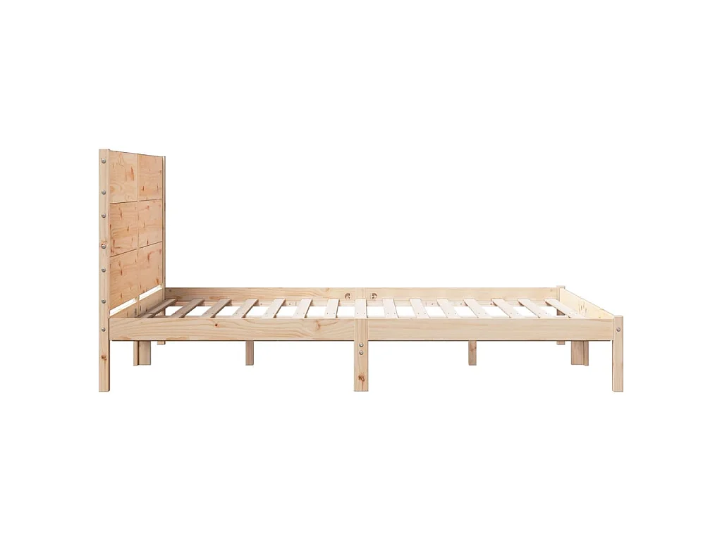 Bedframe extra lang zonder matras massief hout 160x220 cm