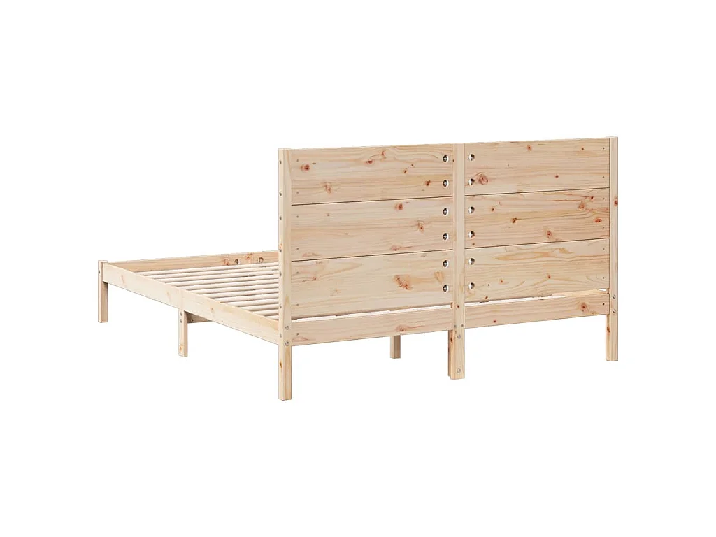 Bedframe extra lang zonder matras massief hout 160x220 cm