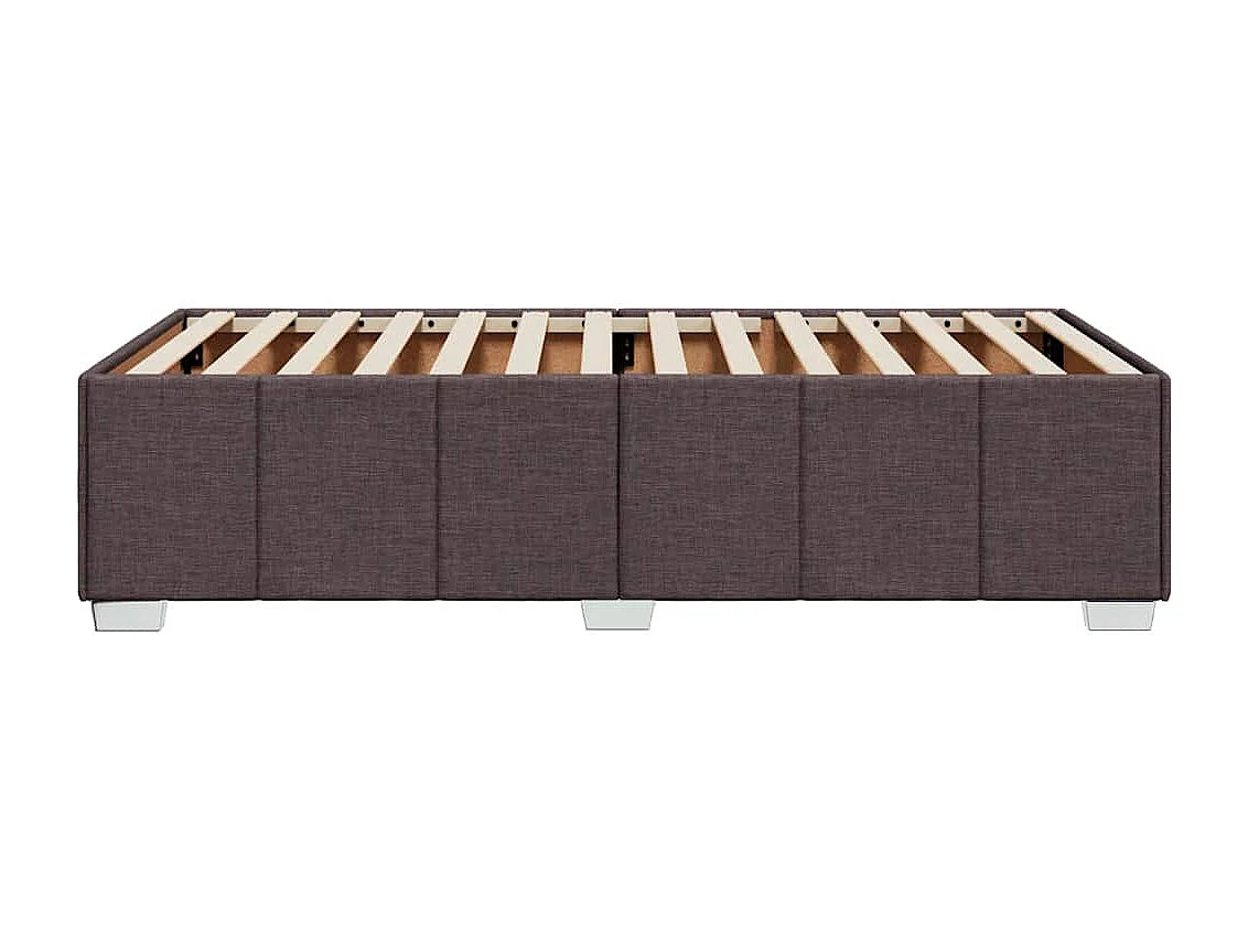 Giroletto senza Materasso Marrone Scuro 90x200 cm Tessuto