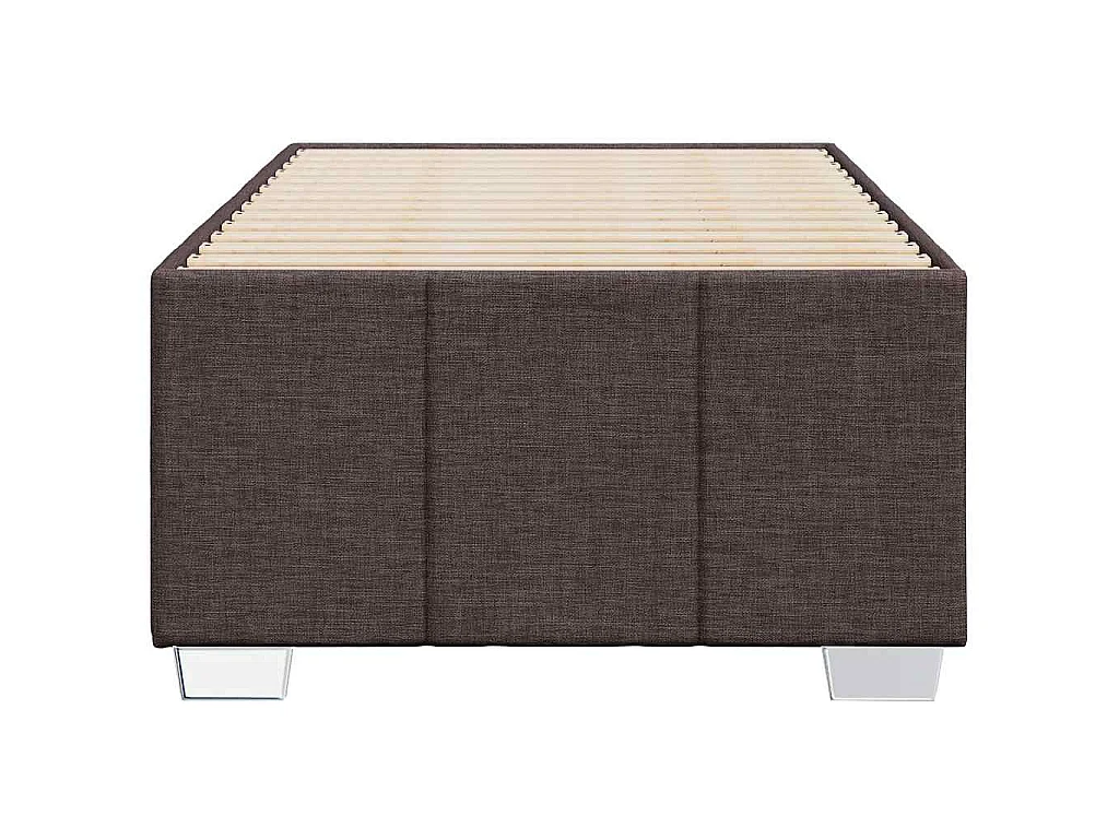 Giroletto senza Materasso Marrone Scuro 90x200 cm Tessuto