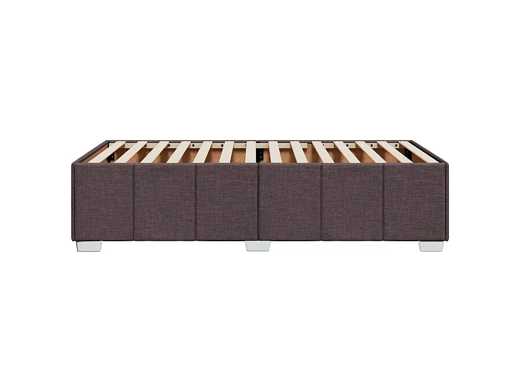 Giroletto senza Materasso Marrone Scuro 90x200 cm Tessuto