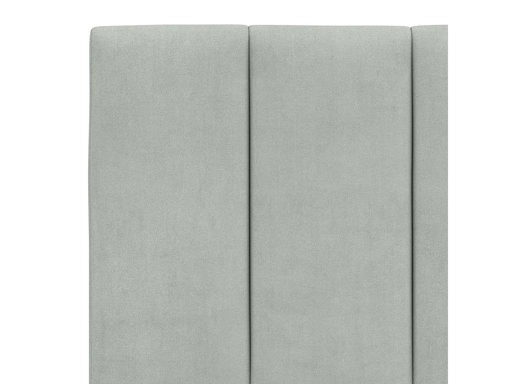 Giroletto senza Materasso Hanko Grigio Chiaro 160x200 cm Velluto