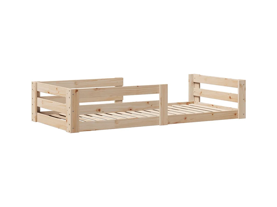 Letto senza Materasso 90x190 cm in Legno Massello di Pino