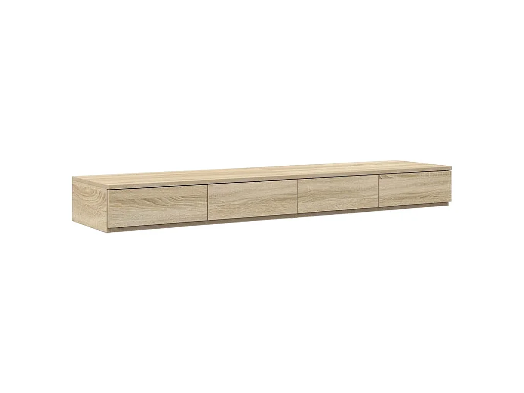 Estrado de cama com arrumação com gaveta Carvalho Sonoma 150 cm