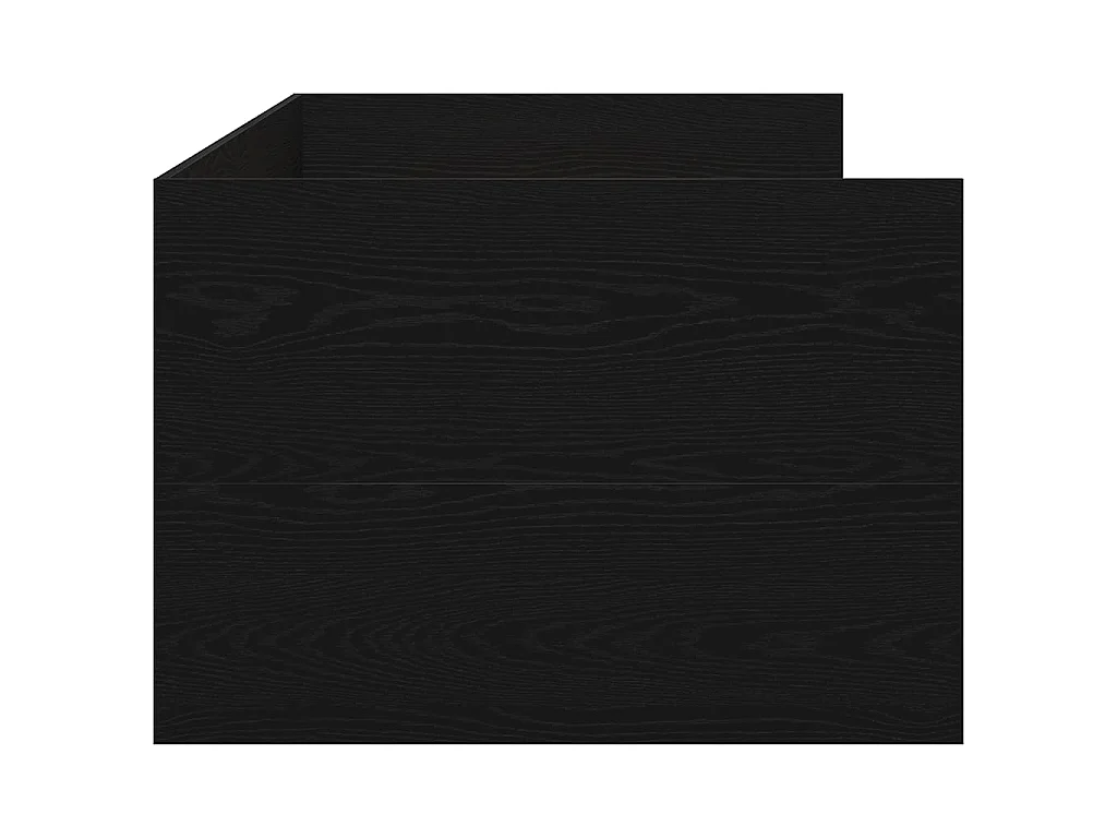 Sofá-camas Carvalho Preto 90 x 200 cm Derivados de Madeira