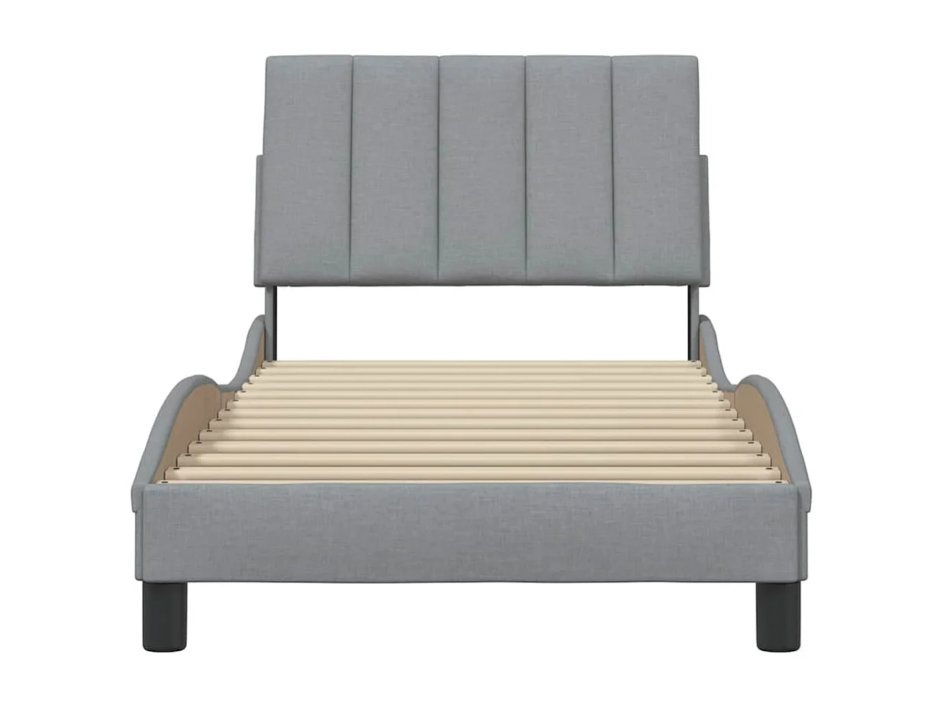 Giroletto senza Materasso Hanko Grigio Chiaro 90x200 cm Tessuto