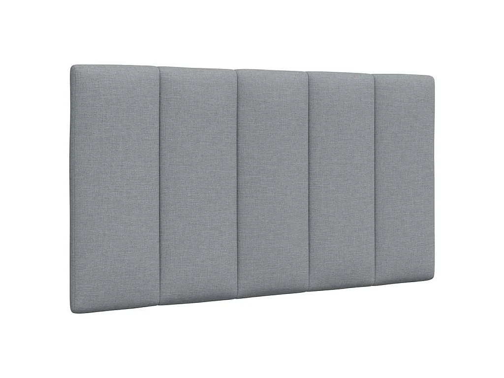 Estrutura de cama sem colchão Hanko 90x200 cm tecido cinzento-claro