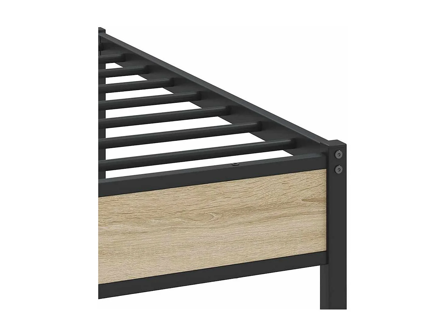 Cadre de lit sans matelas chêne sonoma 160x200 cm