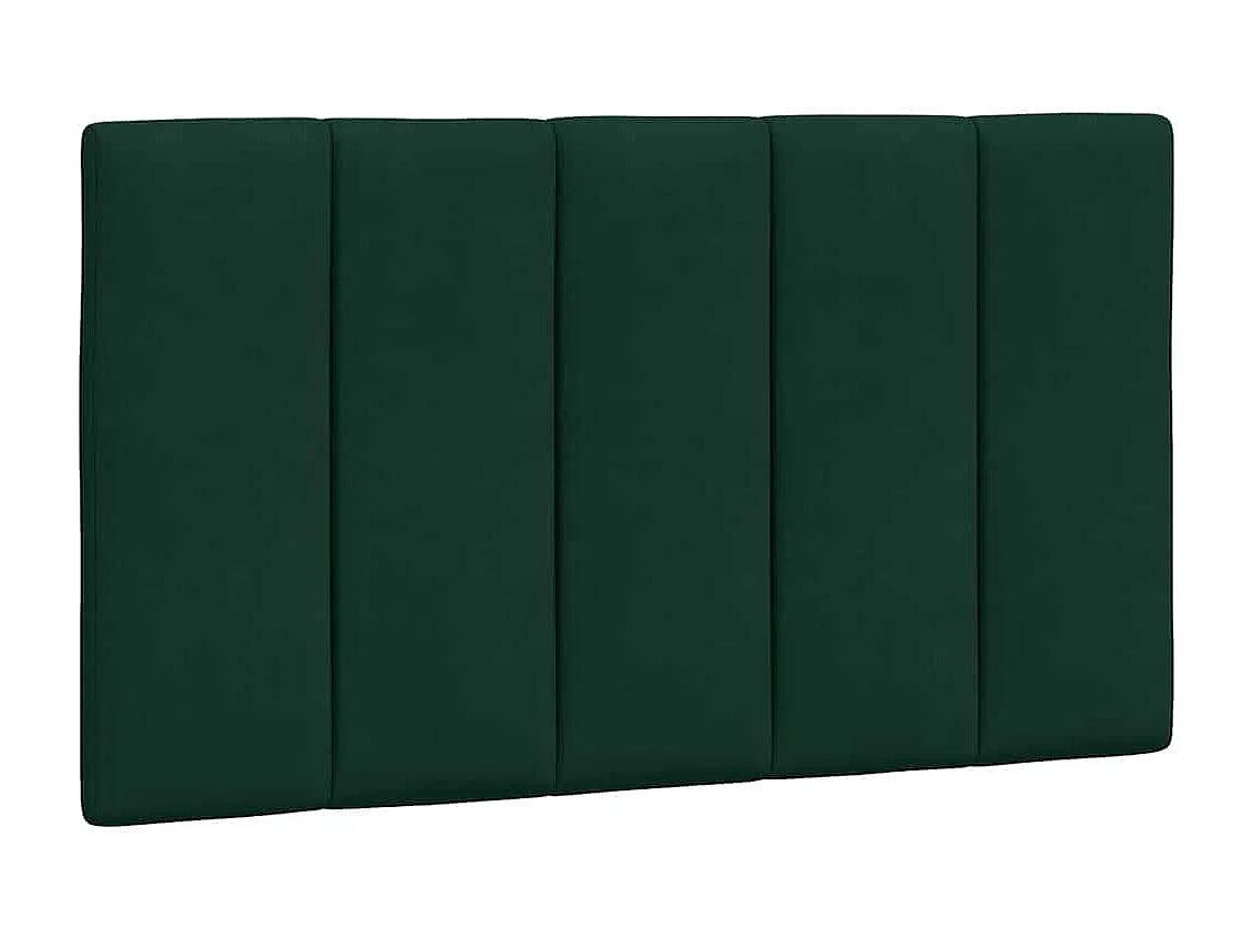 Cadre de lit avec LED sans matelas Hanko vert foncé 90x190 cm velours