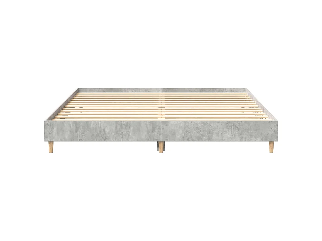 Giroletto senza Materasso Grigio Cemento 180x200 cm Truciolato