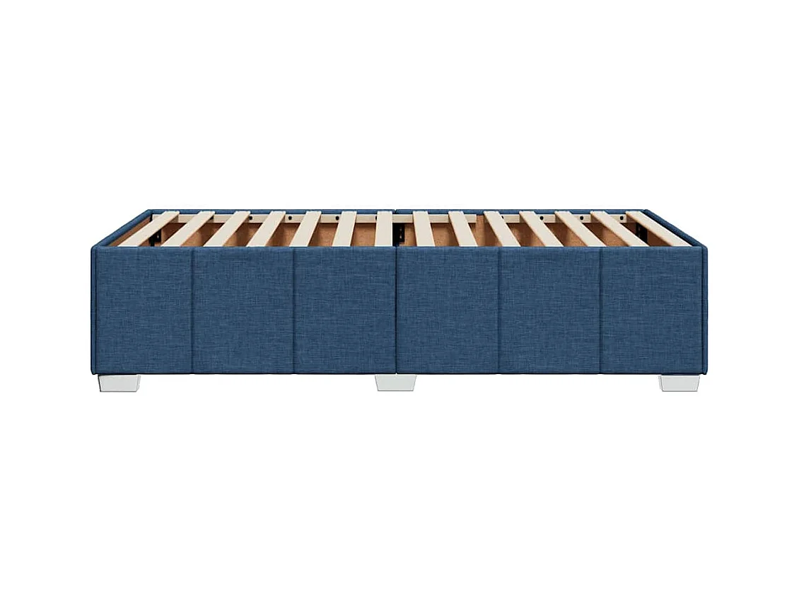 Estrutura de cama sem colchão 100x200 cm tecido azul