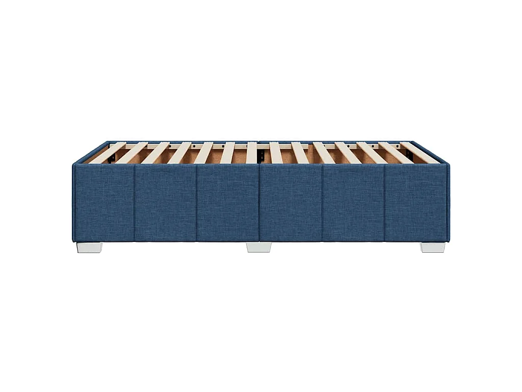 Bedframe zonder matras 100x200 cm stof blauw