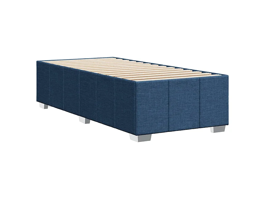 Bedframe zonder matras 100x200 cm stof blauw