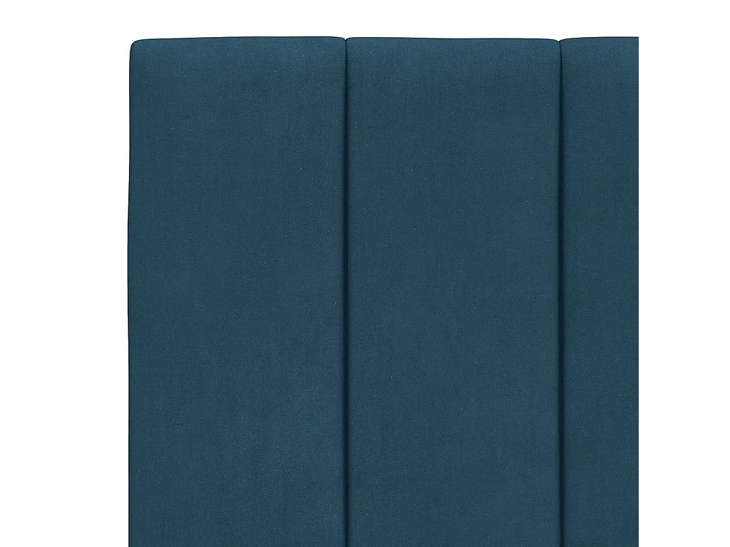 Cadre de lit sans matelas Hanko bleu 90x190 cm velours