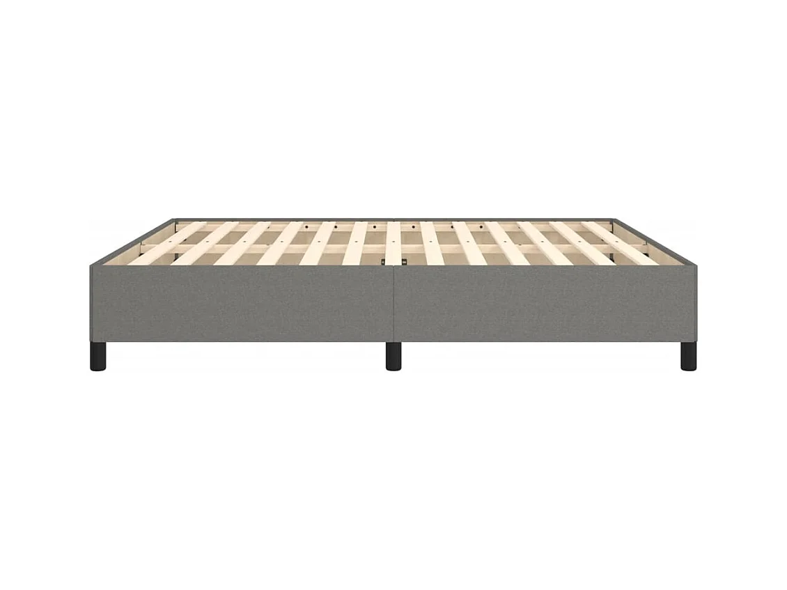 Bedframe zonder matras stof donkergrijs 180x200 cm