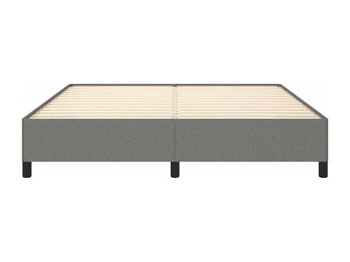 Bettgestell ohne Matratze Dunkelgrau 180x200 cm Stoff