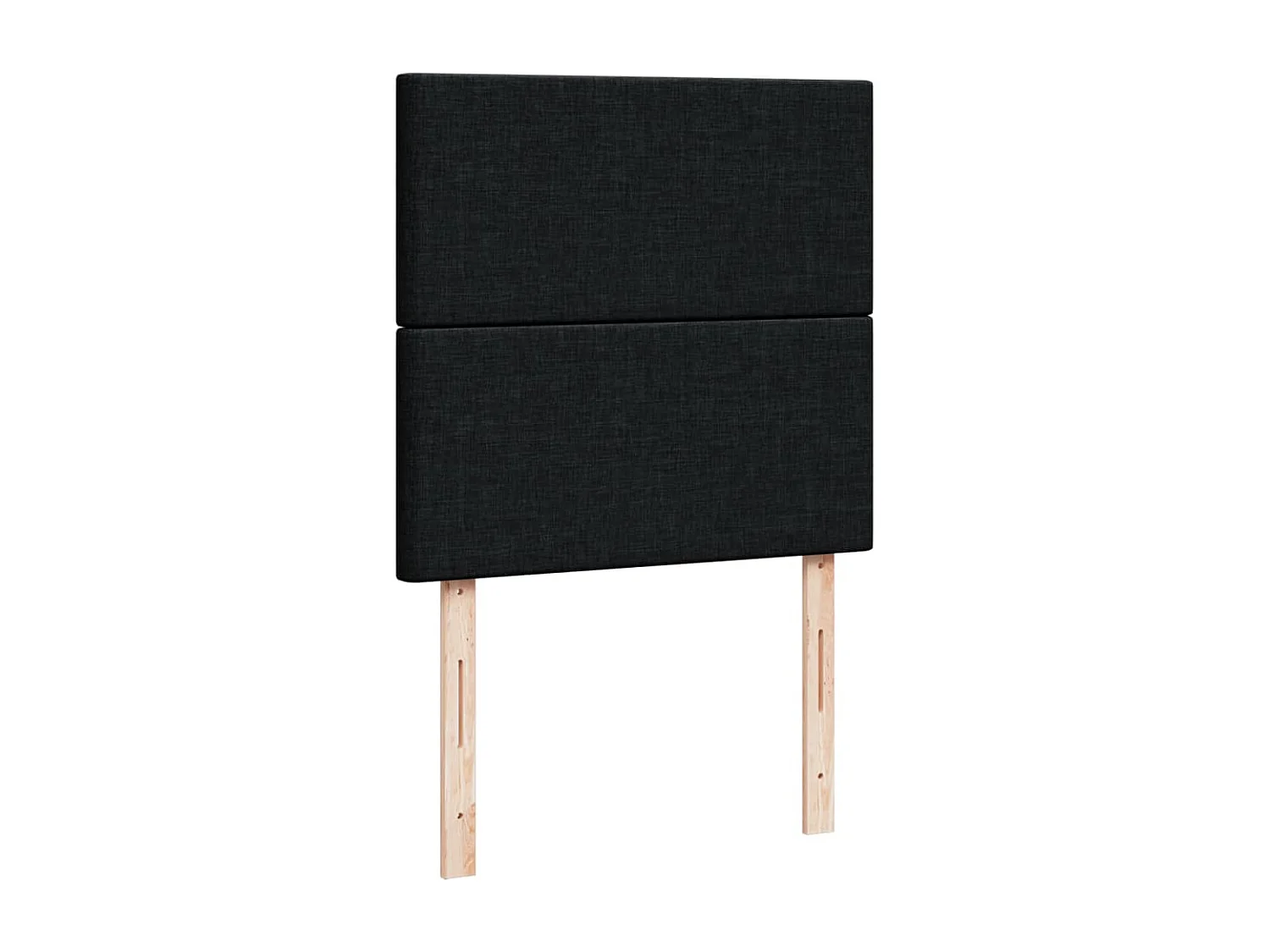 Giroletto a Molle con Materasso Nero 90x200 cm in Tessuto