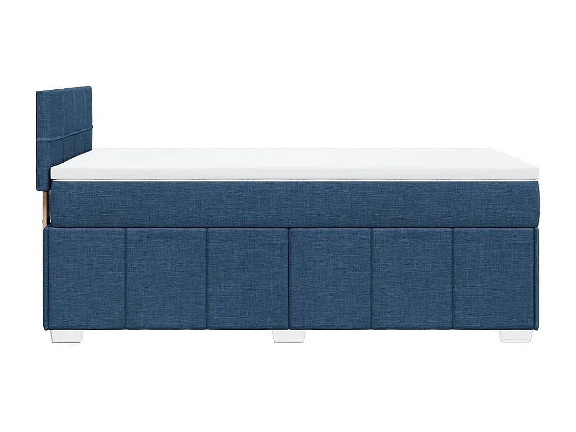 Giroletto a Molle con Materasso Blu 90x200 cm inTessuto