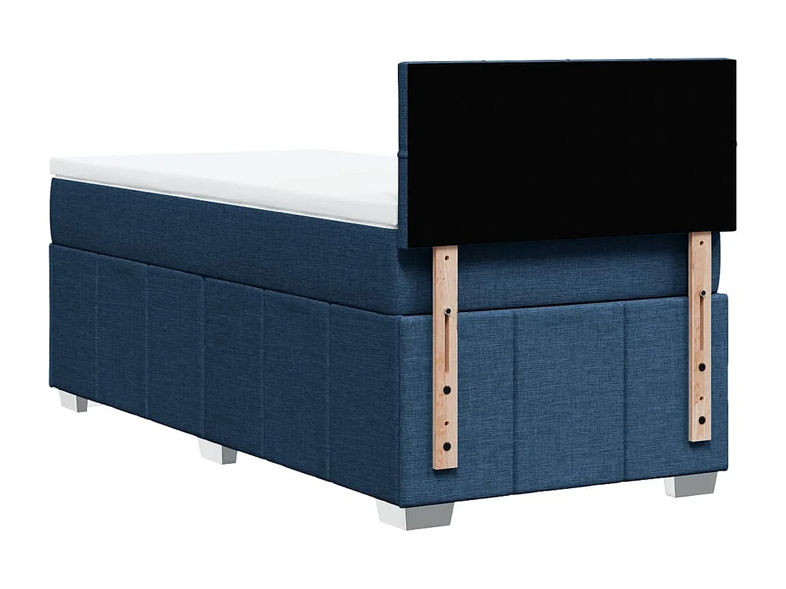 Giroletto a Molle con Materasso Blu 90x200 cm inTessuto