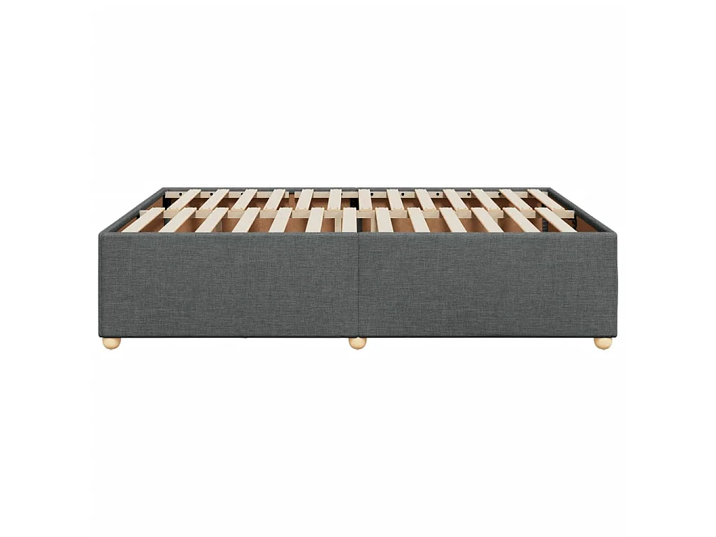 Bedframe zonder matras stof donkergrijs 140x190 cm