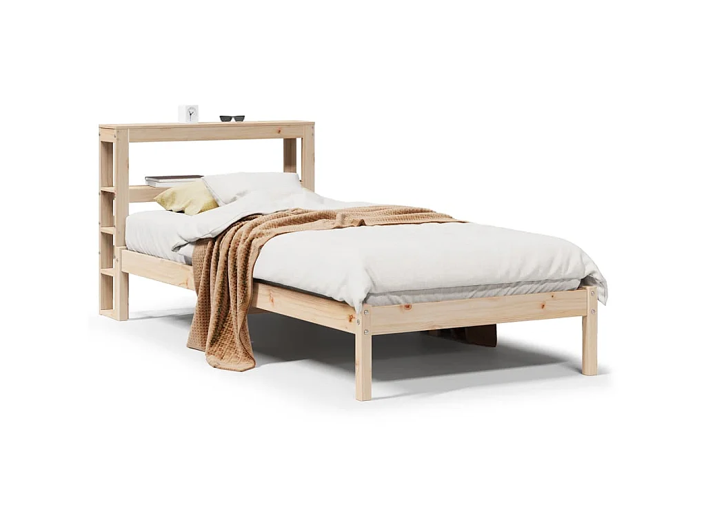 Cadre de lit sans matelas 90x190 cm bois de pin massif