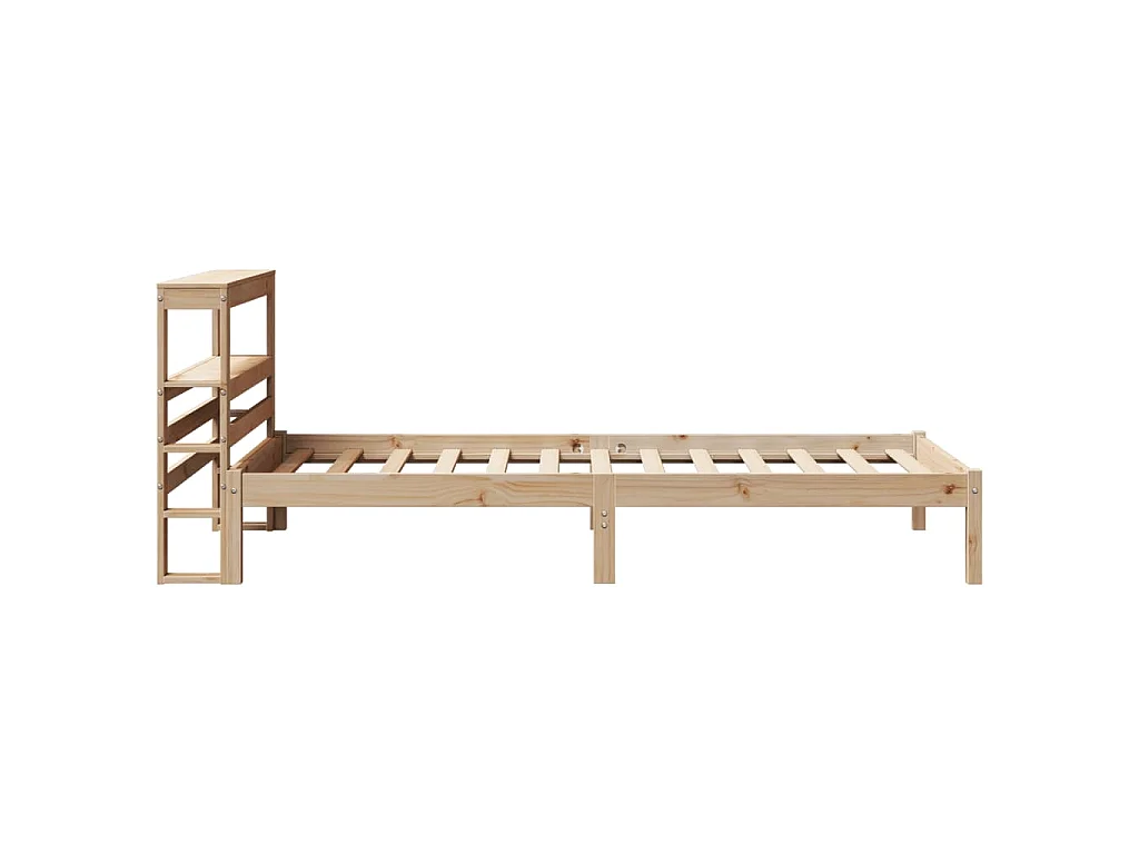 Cadre de lit sans matelas 90x190 cm bois de pin massif