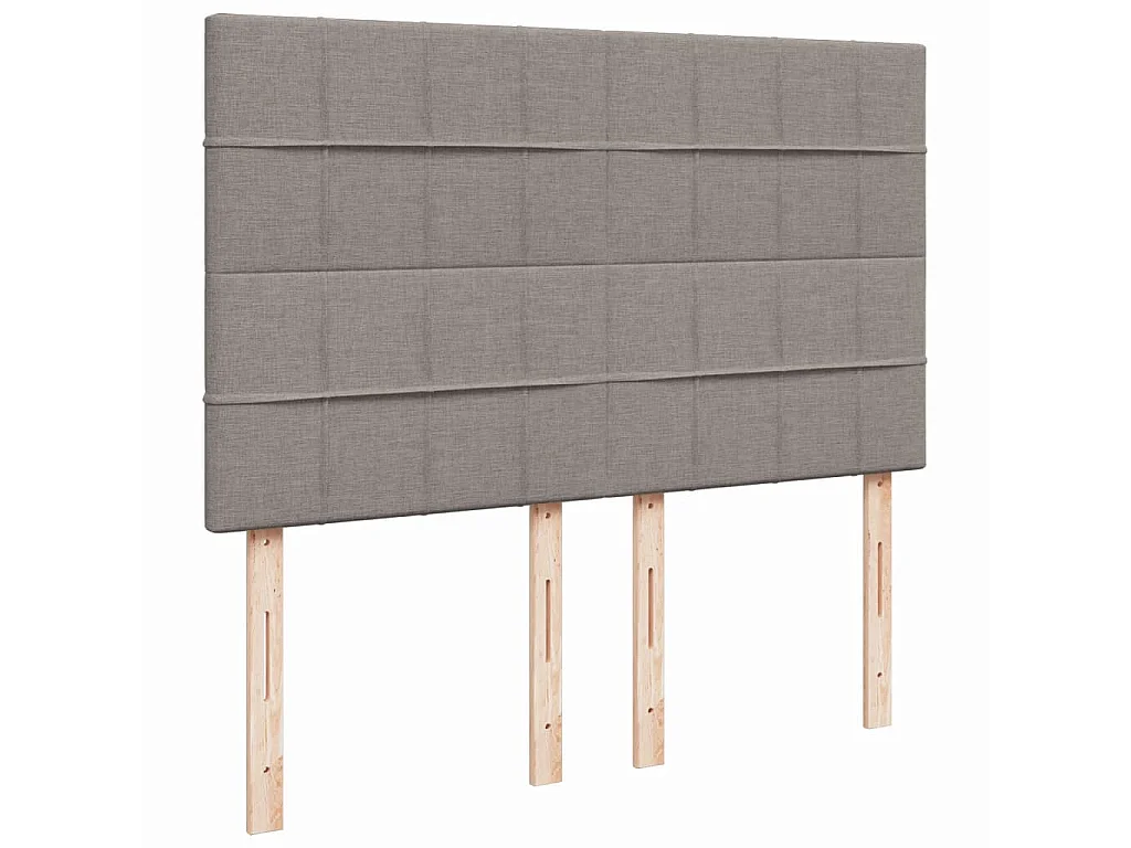 Giroletto a Molle con Materasso Tortora 140x200 cm in Tessuto