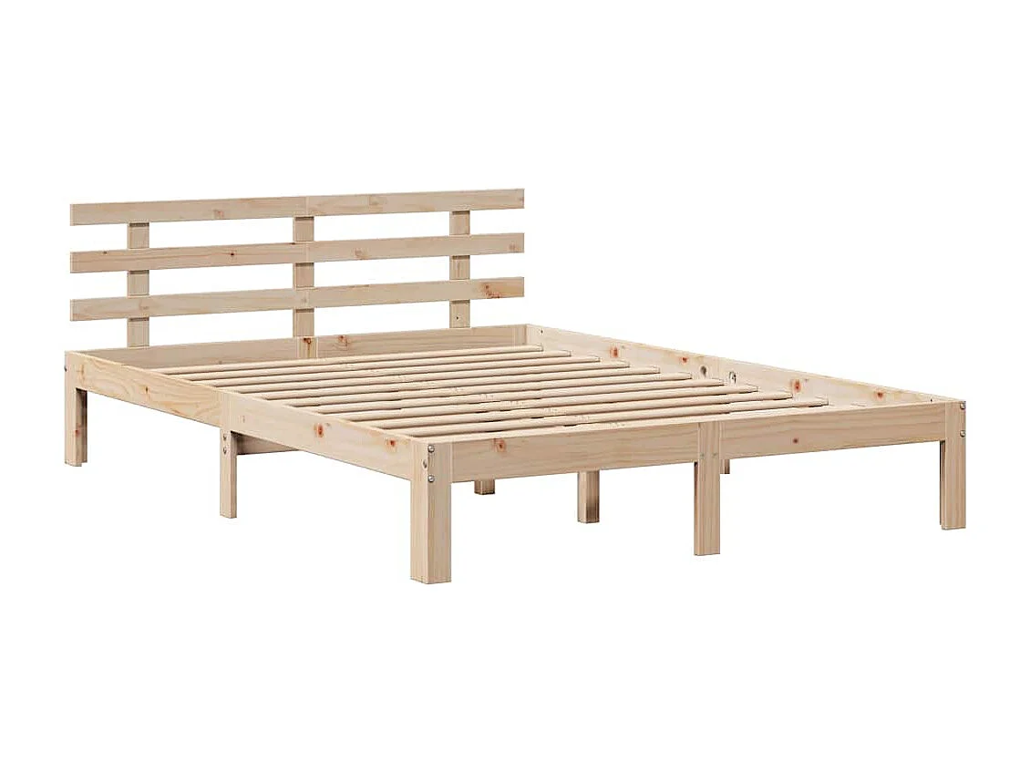 Giroletto con Cassetti 140x200 cm in Legno Massello di Pino