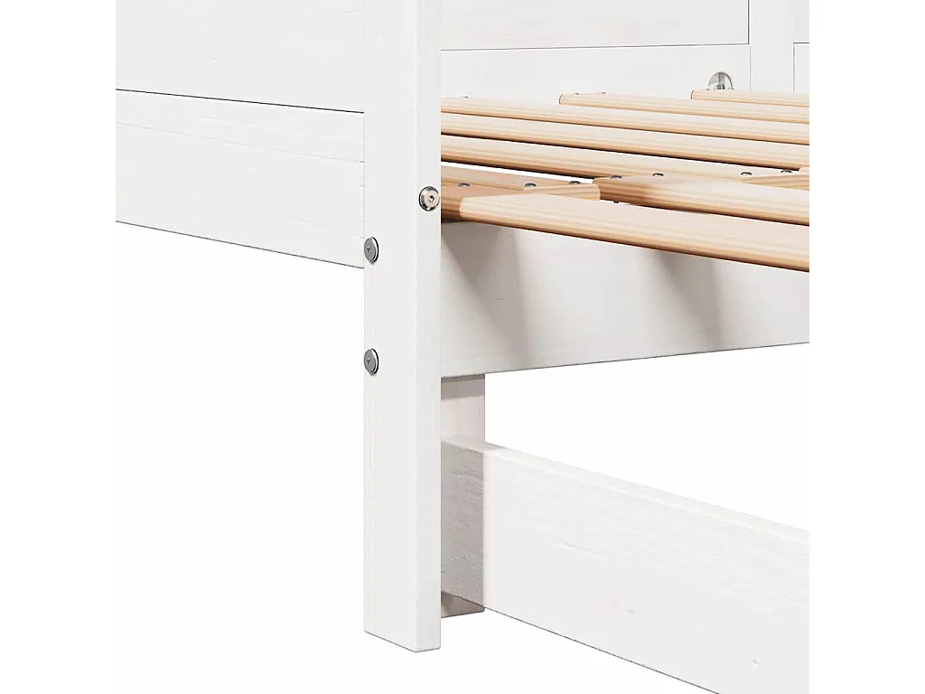 Cama Dia Rebatível Branco 203,5 x 184 x 56,5 cm