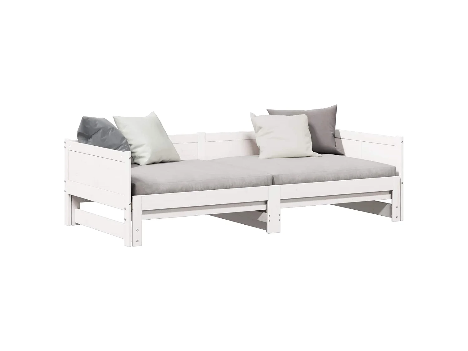 Letto Giorno Estraibile Bianco 203,5 x 184 x 56,5 cm