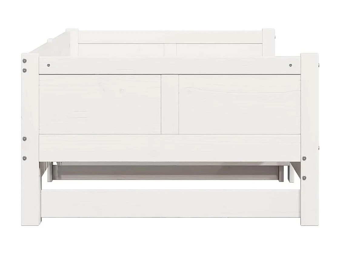 Letto Giorno Estraibile Bianco 203,5 x 184 x 56,5 cm