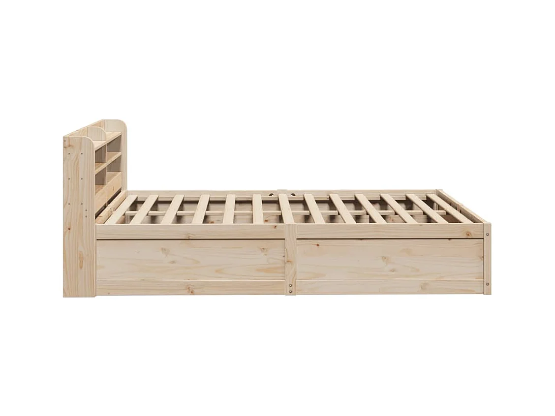 Cadre de lit avec tête de lit 140x190 cm bois de pin massif