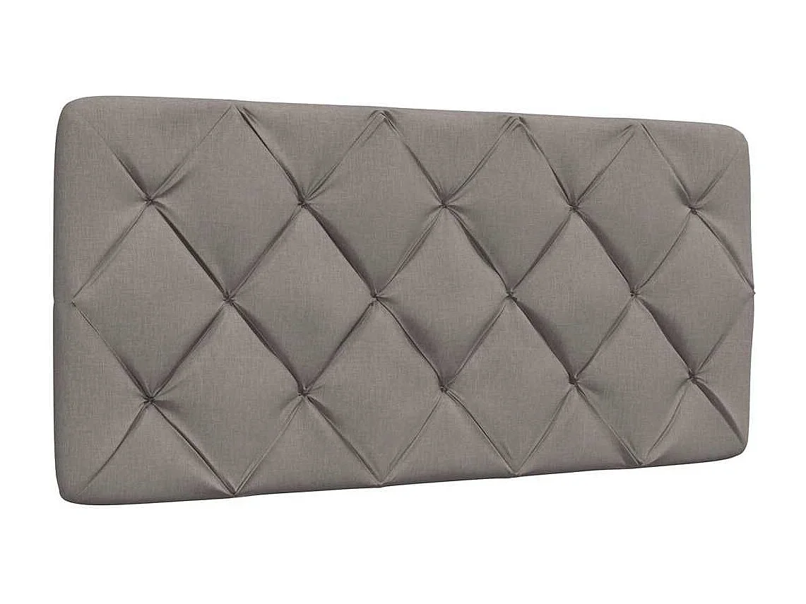 Bed met matras stof taupe 100x200 cm