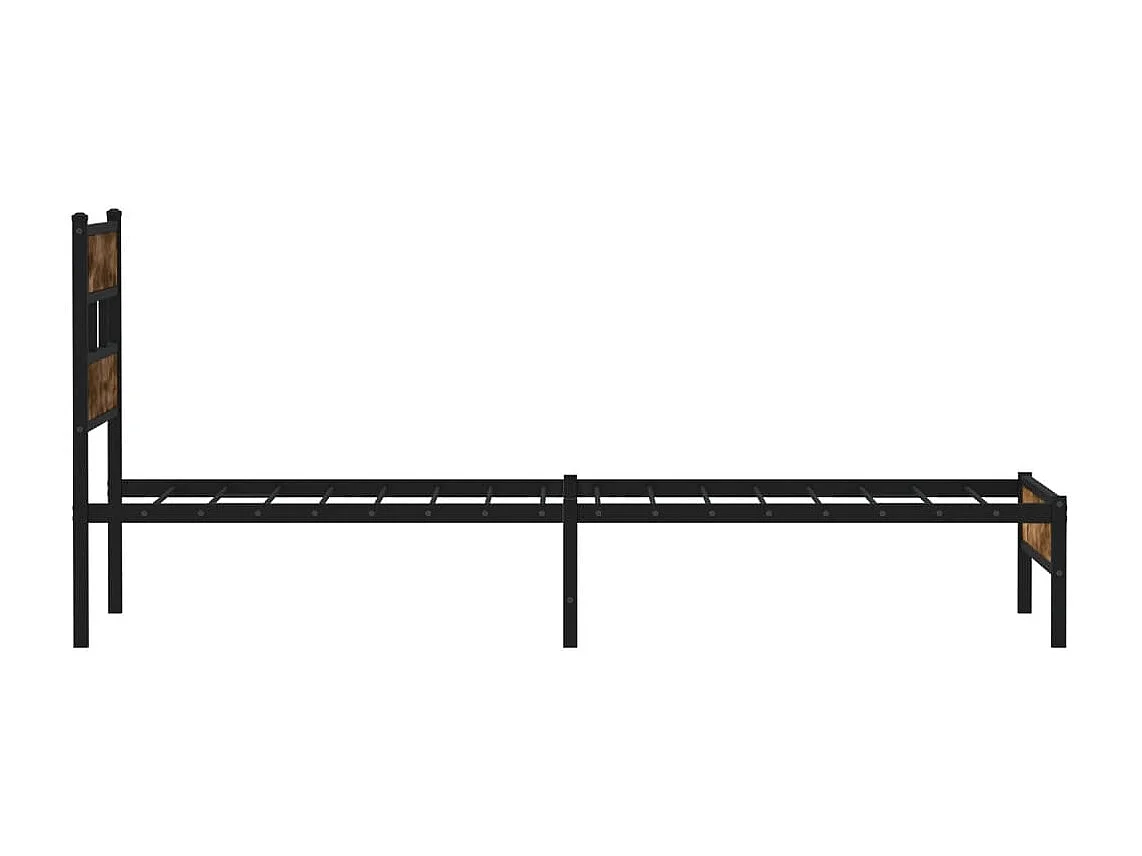 Bettgestell ohne Matratze mit Kopfteil Sonoma-Eiche 100x200 cm